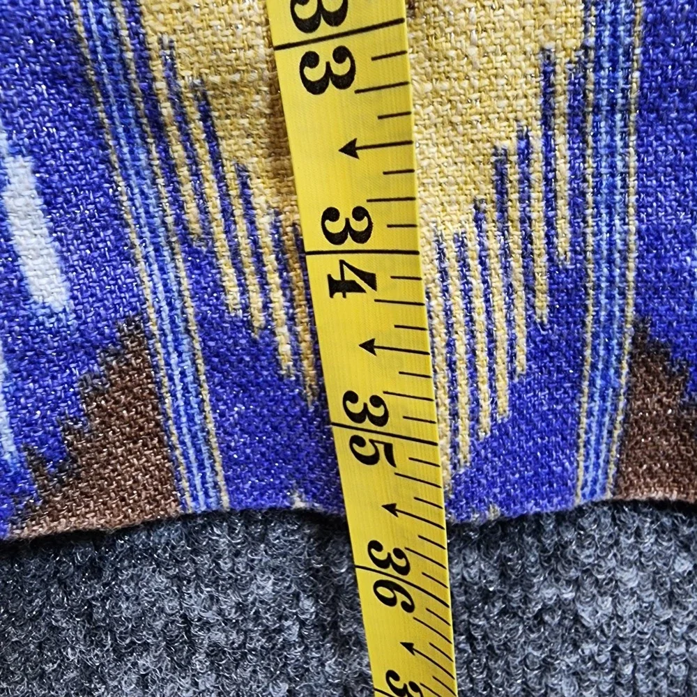 Tory Burch Sleeveless Linen Ikat Shift Dress Boho Coastal Designer Lined Size 4